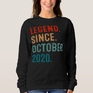 2 Years Old  Legend Since October 2020 2nd Birthda Sweatshirt