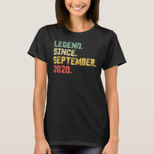 2 Years Old  Legend Since September 2020 2th Birth T-Shirt