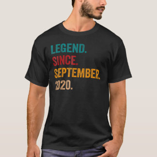 2 Years Old Legend Since September 2020 2th Birth T-Shirt
