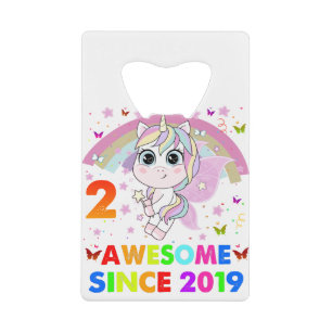 2 Years Old Unicorn Cutie 2nd Birthday Unicorn Gif