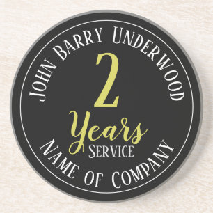 2 Years Service Staff Award Coaster