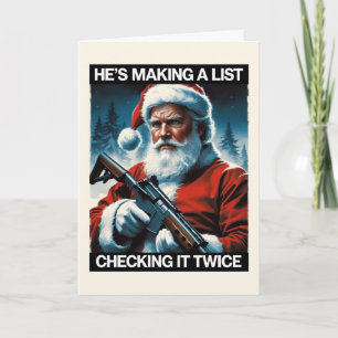 2A Santa Christmas Card Gun Rights Holiday