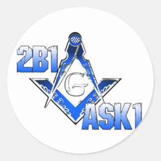 2B1ASK1 CLASSIC ROUND STICKER