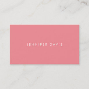 2COLOR AQUA + SALMON BUSINESS CARD