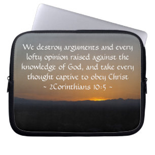 2Corinthians 10:5 Laptop Sleeve