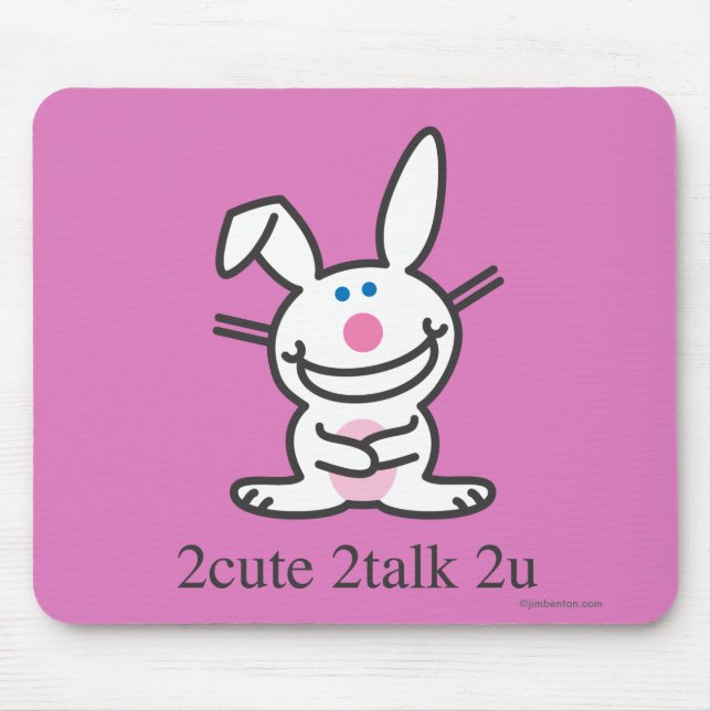 2cute 2talk 2u mouse pad (Front)