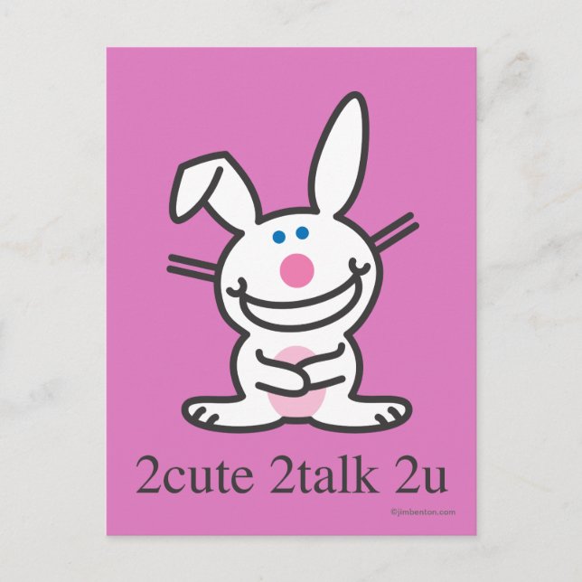 2cute 2talk 2u postcard (Front)