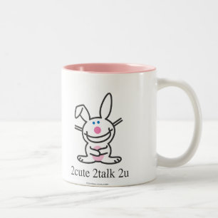 2cute 2talk 2u Two-Tone coffee mug