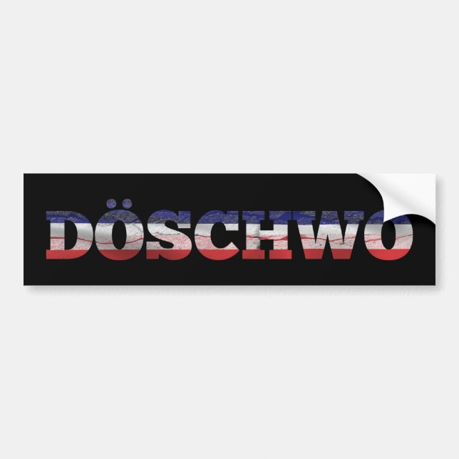 2CV Deux Chevaux Oldtimer Döschwo French Flag Bumper Sticker (Front)