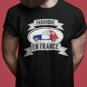 2CV French Flag Badge Manufactured in France T-Shirt