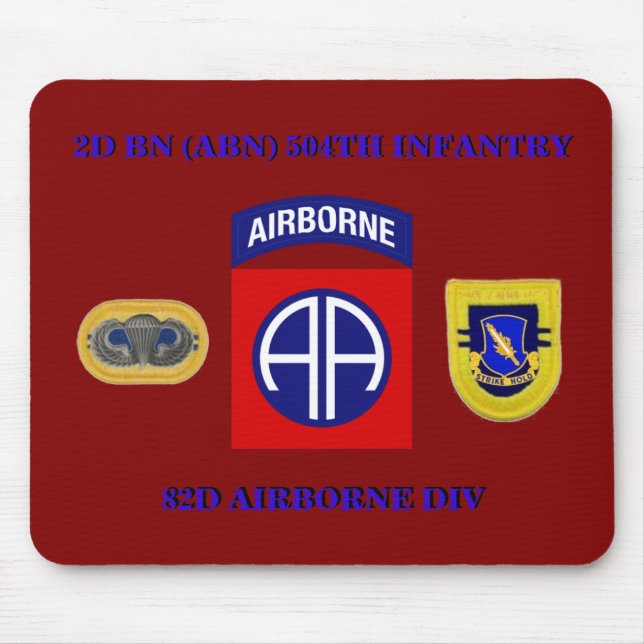 2D BN 504TH INFANTRY 82d AIRBORNE MOUSEPAD (Front)