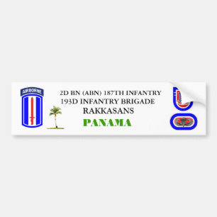 2D BN (ABN) 187TH INFANTRY Bumper Sticker