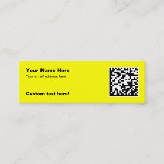 2D Code Business Cards - Skinny