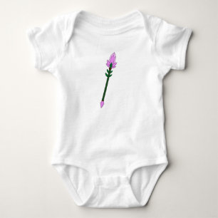 2D Fantasy Vector Magic Staff Clip Art with Purple Baby Bodysuit