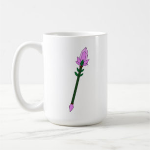 2D Fantasy Vector Magic Staff Clip Art with Purple Coffee Mug