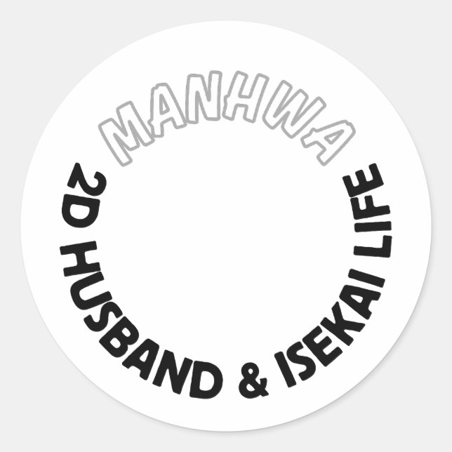 2d husband and isekai life sticker | manhwa sticke (Front)