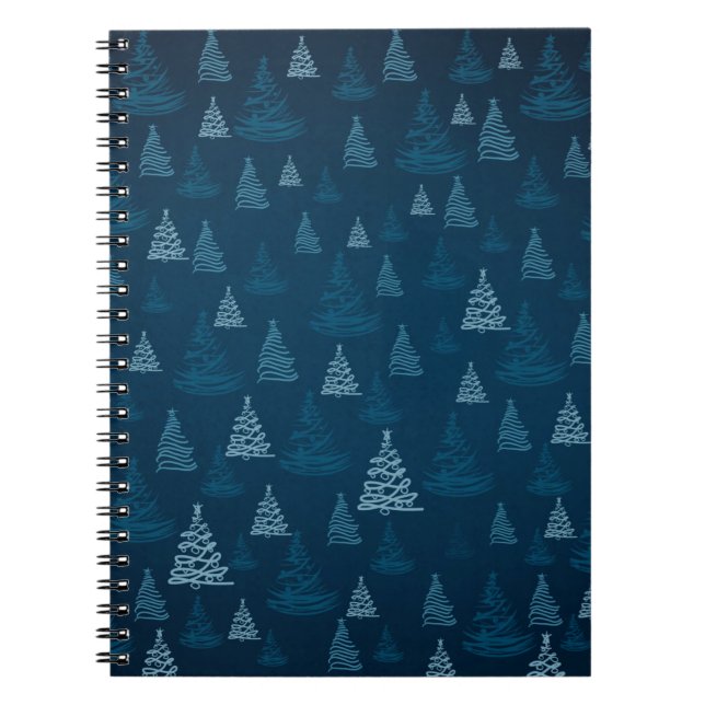 2d illustration. Abstract snowflakes. Holy Christm Notebook (Front)