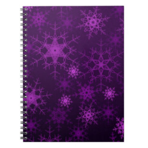 2d illustration. Abstract snowflakes. Holy Christm Notebook