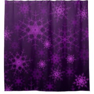 2d illustration. Abstract snowflakes. Holy Christm Shower Curtain