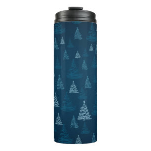 2d illustration. Abstract snowflakes. Holy Christm Thermal Tumbler