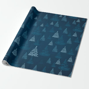 2d illustration. Abstract snowflakes. Holy Christm Wrapping Paper