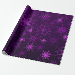 2d illustration. Abstract snowflakes. Holy Christm Wrapping Paper