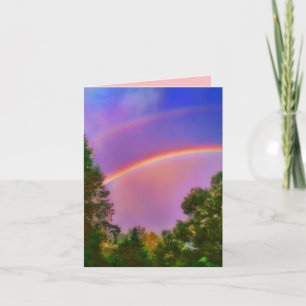 2DOUBLERAINBOW SM GREETING CARD