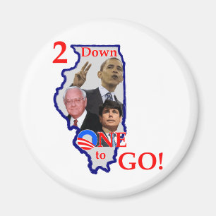 2down One to Go Magnet