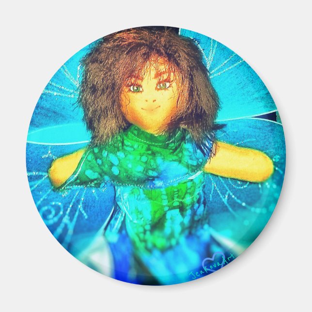 2FAERY DOLL BLUE MAGNET (Front)