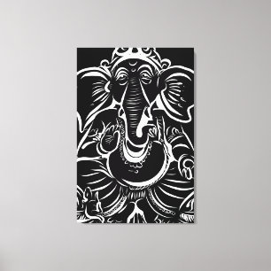 2FT x 3FT GANESH WALL GRAPHIC ART Canvas Print