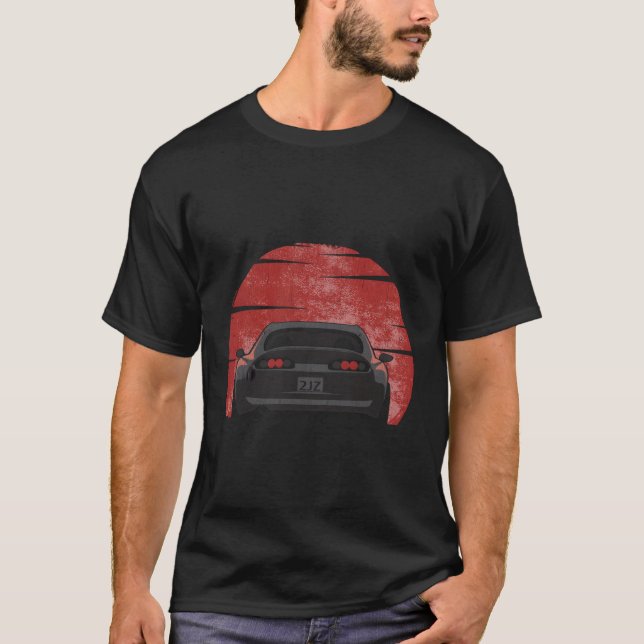 2Jz Black Supra T-Shirt (Front)