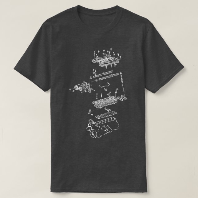 2JZ Engine 1  T-Shirt (Design Front)