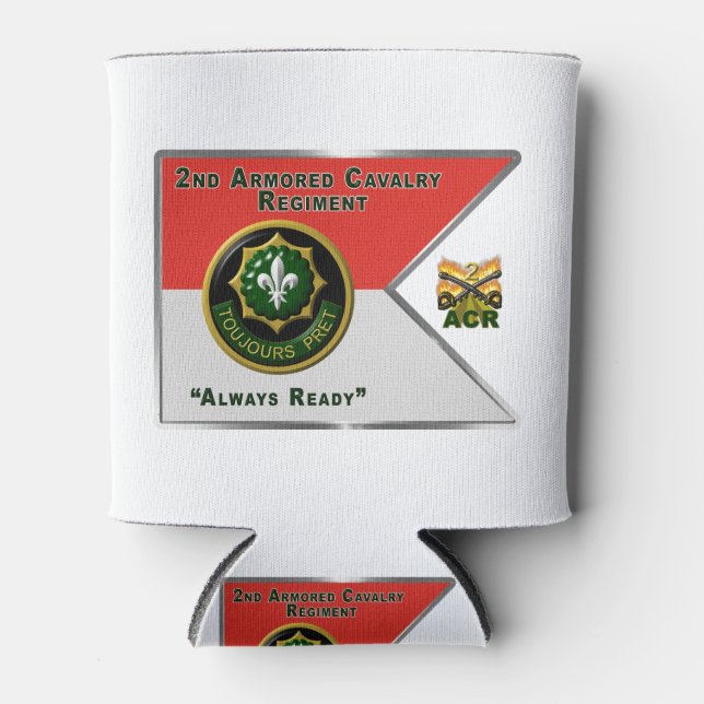 2nd ACR Armoured Cavalry Regiment  Can Cooler (Front)