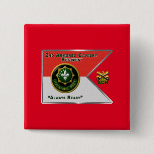 2nd ACR Guidon 15 Cm Square Badge