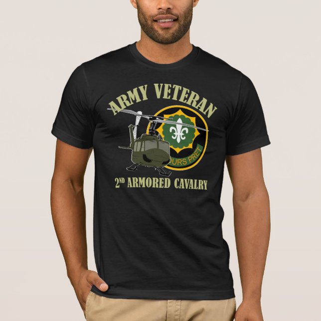 2nd ACR Vet - UH-1 Huey T-Shirt (Front)
