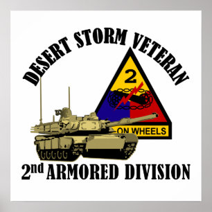 2nd AD Desert Storm Vet Poster