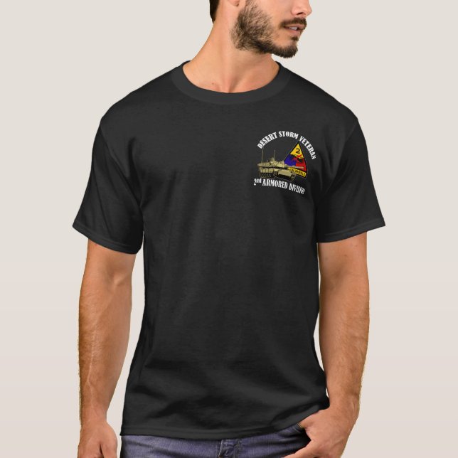 2nd AD Desert Storm Vet T-Shirt (Front)
