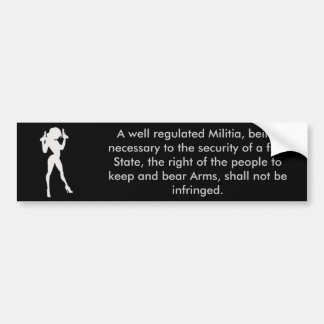 2nd amendment bumper sticker