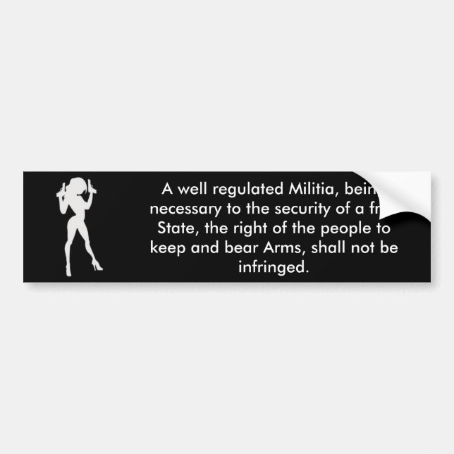 2nd amendment bumper sticker (Front)