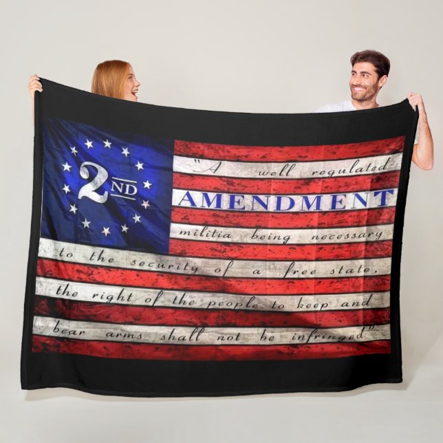2nd AMENDMENT Fleece Blanket (In Situ)
