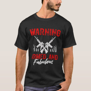 2Nd Amendment Funny Girl Gun Lover Ammo Bullets Gu T-Shirt