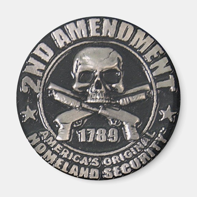 2nd Amendment Medal Magnet (Front)