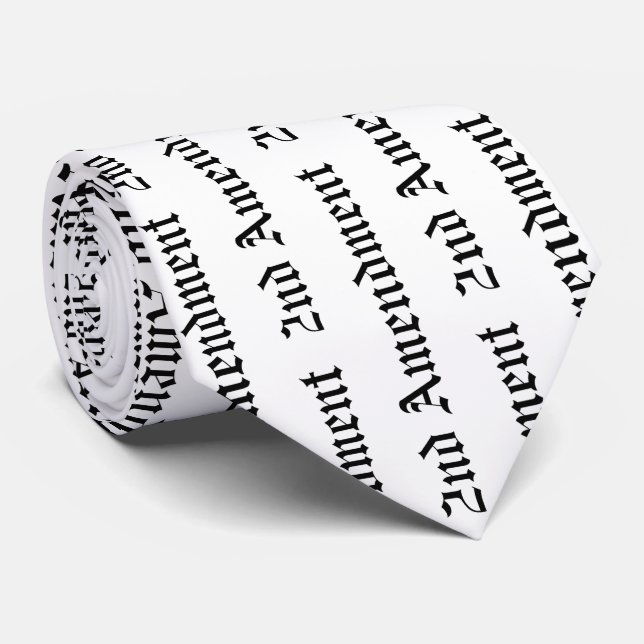 2nd Amendment Necktie (Rolled)