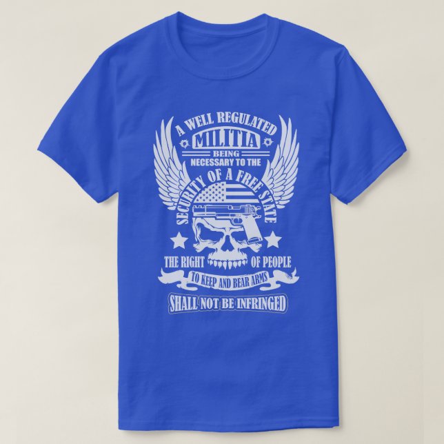 2nd Amendment Right To Keep And Bear Arms T-Shirt (Design Front)