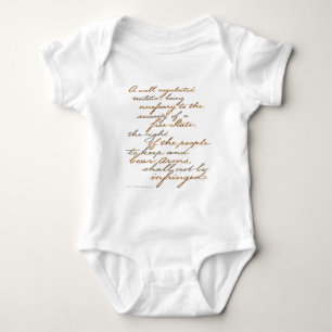 2nd amendment script baby bodysuit