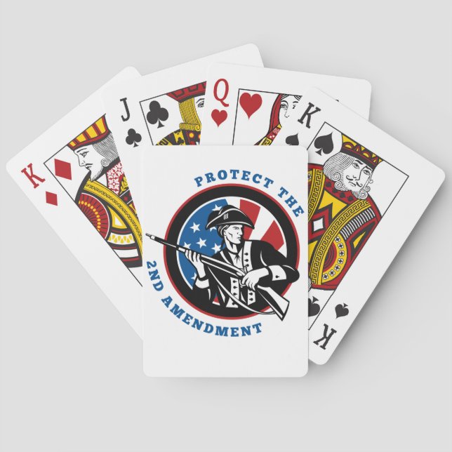 2nd Amendment Support! Playing Cards (Back)