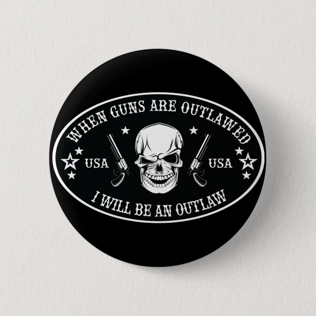 2nd Amendment  Throw Pillow 6 Cm Round Badge (Front)