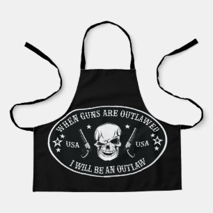 2nd Amendment Throw Pillow Apron