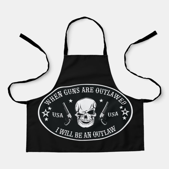 2nd Amendment  Throw Pillow Apron (Front)