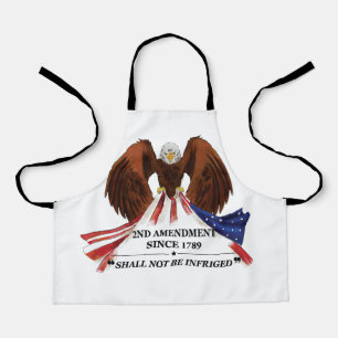 2nd Amendment  Throw Pillow Apron